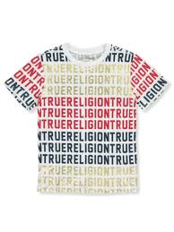 True Religion Boys Metallic Logo Repeat T Shirt