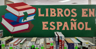 Books In Spanish Language Sign At Key Largo Public Library Made With Colored Cardboard And Poster Board Library Signs Library Displays Spanish Books