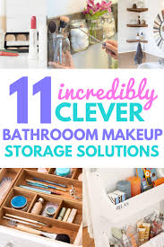 11 clever bathroom makeup storage ideas