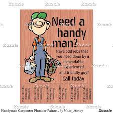 Handyman Carpenter Plumber Painter Earn Money Flyer Zazzle Com In 2021 Handyman Handyman Business Handyman Logo
