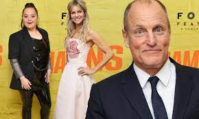 Woody Harrelson is dapper along with stylish Kaitlin Olson and Madison  Tevlin at Champions premiere | Daily Mail Online