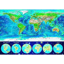 These map puzzle pieces help your kids have a fun time and learn new things too. Educa World Map Glow In The Dark Puzzle 1000 Pieces Puzzles123