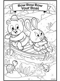 The reason is quite obvious because boat coloring pages are easy to color. Nursery Rhymes Row Row Row Your Boat Crayola Com