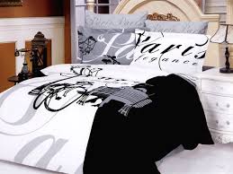 Bed in a bag comforter sets. Paris Themed Bedroom Black And White Novocom Top