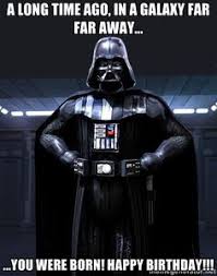 La déco d'anniversaire star wars n'est pas forcement que pour les enfants, en effet si vous êtes un inconditionnel de cette saga culte crée par georges lucas vous trouverez votre bonheur ici. Keptalalat A Kovetkezore Happy Birthday Star Wars Clip Art Star Wars Memes Joyeux Anniversaire Star Wars Joyeux Anniversaire Citation