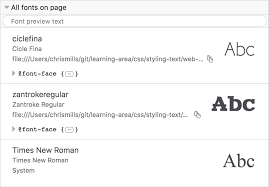 Allyca (image source) the stunningly kitsch font family introduces a range of cheerful scripts. Edit Fonts Firefox Developer Tools Mdn