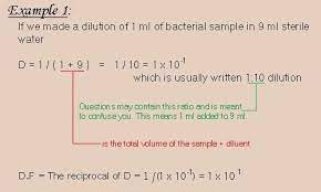 Useful Dilution Techniques Calculations General Lab Techniques Med Lab Microbiology Study Guide