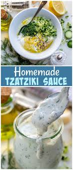 Rachel S Flavorful Homemade Tzatziki Sauce For Clean Eating Recipe Homemade Tzatziki Sauce Homemade Tzatziki Tzatziki Sauce