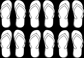 By making cloth straps i was able to increase the comfort of the shoes whi. Flip Flops Coloring Pages For Kids And For Adults Coloring Home
