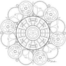 Free Steampunk Coloring Pages Simply Inspired Steampunk Coloring Steampunk Drawing Mandala Coloring Pages