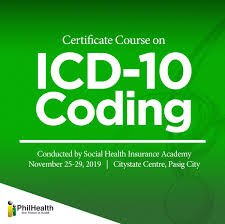 Submit the pmrf to the nearest local health insurance office together with the following documents: Philhealth On Twitter Certificate Course On Icd 10 Coding On Nov 25 29 2019 Citystate Centre 709 Shaw Blvd Pasig City For Details Call Social Health Insurance Academy At 8637 2875 Or Email Shiacademy Philhealth Gov Ph Myphilhealth