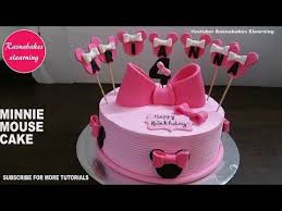 Kingdom of cakes gives you an extravagant option to greet the girls with best startling varieties which prove perfect to make any girl's day special. Minnie Mouse Cake Design Ideas For Kids 4th Birthday Or For 4 Year Old Girl Decorating Tutoria Cake Designs For Kids Simple Birthday Cake Cake Designs For Girl