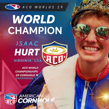 Let's take a moment and congratulate the ACO King of Cornhole 19! 🎉 Isaac  Hurt put in the hours and worked hard all season, only to come out