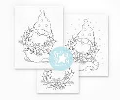 Polish your personal project or design with these christmas gnome transparent png images, make it even more personalized and more attractive. Christmas Gnomes Digi Stamp Nordic Coloring Page Digital Etsy Coloring Pages Abstract Coloring Pages Mandala Coloring Pages