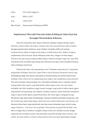 Setiap aktivitas, keputusan, dan kebijakan baik oleh pemerintah maupun masyarakat selayaknya berpedoman pada pancasila. Pdf Implementasi Nilai Nilai Pancasila Dalam Kehidupan Sehari Hari Dan Kerangka Pemerintahan Indonesia