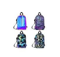Hi Vis Night Glow Running Reflective Crossbody Backpack Sling Bag for  Ladies Men Women