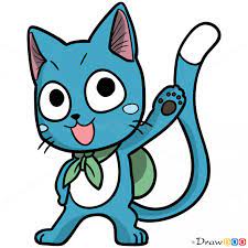 How To Draw Happy Fairy Tail Fairy Tail Happy Fairy Tail Anime Fairy Tail Drawing