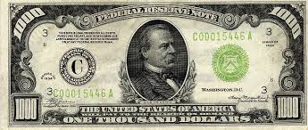 We did not find results for: Grover Cleveland On Money 1 000 One Thousand Dollar Bill