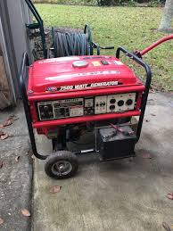 Big And Noisy 7500 Generator Can Give You A Lot Of Power For A Long Time If Noise Is Not A Cncern Electric Start And Easy To Gas Grill Canning Outdoor Decor