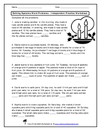 In the concept, the number of equations is directly. Fillable Online Solving Systems Word Problems Independent Practice Worksheet Dual Equation Math Fax Email Print Pdffiller