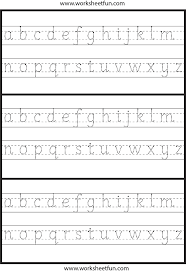 No problem — here's the solution. Lowercase Letter Tracing 1 Worksheet Alphabet Worksheets Preschool Handwriting Worksheets Handwriting Worksheets For Kindergarten