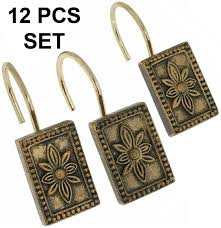 Eagle shower curtain hooks set of 12 antique gold and cream boho rustic lodge cabin western southwestern decor claw talon fang head. Carnation Carlisle Ceramic Resin Shower And 11 Similar Items