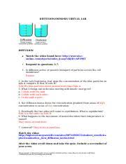 The worksheet (google doc version) that goes with this lab involves multiple trials and calculation of an average. Diffusionvirtuallab 1 Diffusion Osmosis Virtual Lab Diffusion Watch The Video Found Here Http Www Wisconline Com Objects Index Tj Asp Objid Ap1903 Course Hero