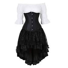 Check spelling or type a new query. Renaissance Steampunk Corset Dress Gothic Corset Bustier With Off Shoulder Blouse And Gothic Skirt 3pcs Set Medieval Victorian Costume Wish