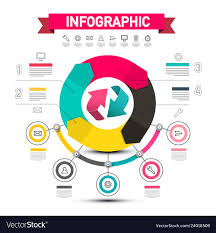 Infographic Design With Arrows Data Flow Chart