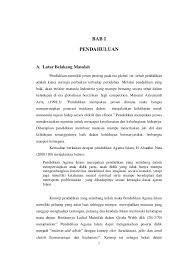 Proposal tesis manajemen pendidikan kuantitatif. Laporan Tesis Bab 1 S D 5 Daftar Pustaka Perbaikan