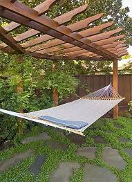 Custom Pergola With Hammock Backyard Pergola Backyard Backyard Hammock