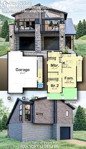 Plan 62836dj Modern Mountain 2 Bed Carriage House Plan Carriage House Plans Craftsman House Plans Modern House Plans