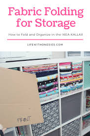 How To Organize Fabric In An Ikea Kallax Shelving System Kallax Ikea Organize Fabric Ikea Craft Room