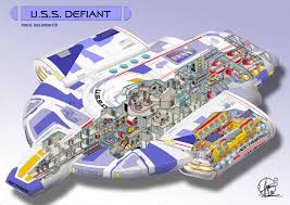 Star trek uss enterprise c. U S S Defiant Cutaway By Paul Muad Dib On Deviantart