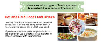 Depending on the type of material used in the filling and the severity of the cavity filled, your teeth may be sensitive for days to a week after the procedure. Foods You Shouldn T Eat After Tooth Filling Bondi Dental