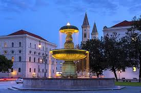 Fountain At The Lmu Ludwig Maximilians University Geschwister Scholl Platz Munich Upper Bavaria Bavaria Germany Bavaria Munich Munich Germany