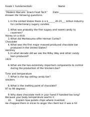 The description for the worksheet even mentions that you will need to introduce the word endangered to students and that for an extra activity, you can practice using there is and there are. Chocolate Film Questions Docx Food And Nutrition Ii U201cmodern Marvels Chocolate U201d Answer The Following Questions Name Date 1 How Many Pounds Of Course Hero