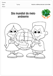 O meio ambiente é o espaço onde vivemos. Desenhos Para Colorir Do Meio Ambiente Crianca Segurando A Terra Escola Educacao