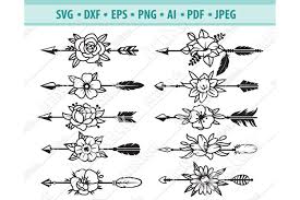 For merchandise uses, you always need to purchase a single. Arrows Svg File Arrow With Flowers Svg Plant Eps Png Dxf 618936 Cut Files Design Bundles