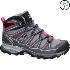 Comparez les chaussures salomon sur le guide chaussures de marche, randonnée, alpinisme. Avis Test Chaussure De Randonnee Montagne Femme Salomon X Ultra Mid Gtx Gris Rose Salomon Prix