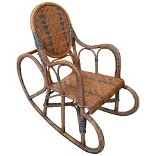 5 out of 5 stars. Restored Child Size Rattan Rocking Chair With Wicker Seat For Sale At 1stdibs
