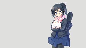 I can assure you they do, and the most beautiful black anime girls can be found here. Anime Anime Girls Simple Background Tamako Market Glasses Bag Black Hair Blue Eyes Ponytail School Uniform 1920x1080 Uhd Wallpapers Walldump Free Hd And Uhd Wallpapers