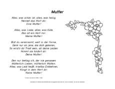 Muttertag In Der Grundschule Die Jahreszeiten Material Bildungsmedien 30plus Grundschulmaterial De