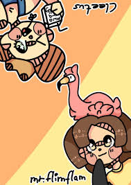 The Amazing Adventures Of Albert And Cleetus Art By Shakelime Flamingo Art Art Fan Art