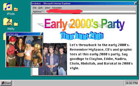 The Invite My Friend Made For A 2000s Themed Party 2000s Party Throwback Party Party Themes