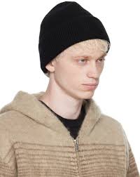 John Elliott Black Rib Beanie John Elliott