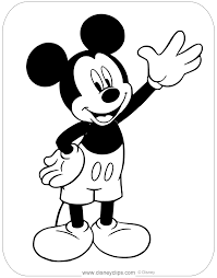 Walt disney got the inspiration for mickey mouse from his old pet mouse he used to have on his farm. Coloring Page Of Mickey Mouse Waving Disney Mickeymouse Coloringpages Mickey Mouse Coloring Pages Mickey Coloring Pages Mickey Mouse Drawings