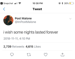 8 hrs of sleep really does help my mood 3. 26 Sad Twitter Quotes Post Malone Free Wallpaper Quotes