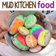 Mud Kitchen Food Munchkins And Moms Mud Kitchen For Kids Mud Kitchen Kids Mud