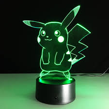 Pokemon 3d Usb Led Pikachu Night Light Neato Matrix
